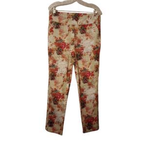 Soft Surroundings Women's Size Medium Stretchy Floral Chino's
